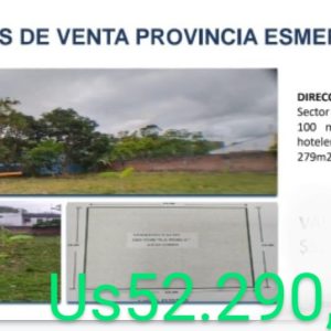 Terreno en esmeraldas