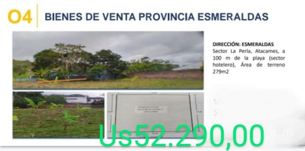 Terreno en esmeraldas