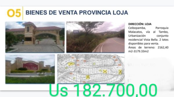 Loja   2 lotes en LOJA CEIBOPAMBA