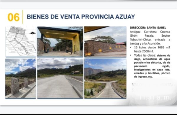 15 lotes santa isabel antigua carretera giron pasaje azuay