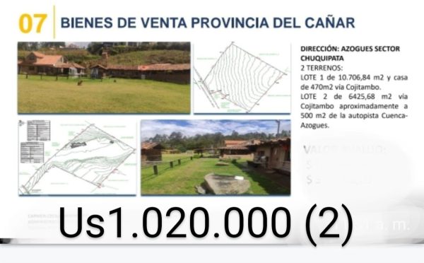 3 lotes en azogues CAÑAR