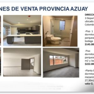 3 deps. Edificio el cañaro cuenca