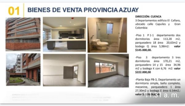 3 deps. Edificio el cañaro cuenca