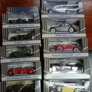 Coleccion de carros clasicos a escala