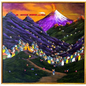 Cuadro de Endara Crow 2acrilico sobre lienzo