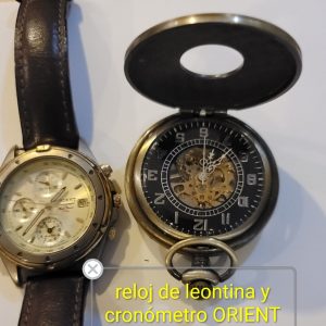 Reloj orient y leontina