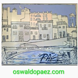 El puente, cuadro de OSWALDO PAEZ
