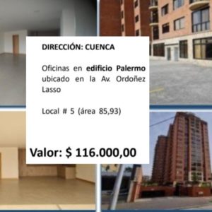 Oficinas en edificio Palermo en Cuenca Azuay