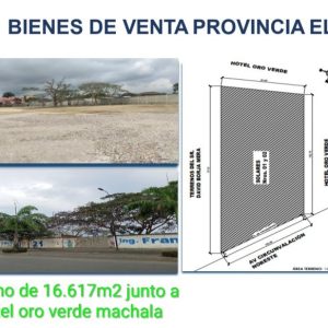 Terreno de 16.617m2 en MACHALA